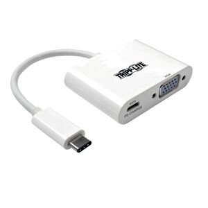 Tripp Lite: USB C to VGA adapter with 60W PD Charging, 1080P